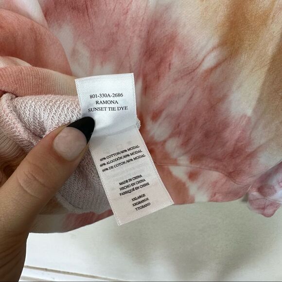 Rails Ramona Tie Dye Sunset Pullover Sweatshirt XXL - Picture 5 of 6